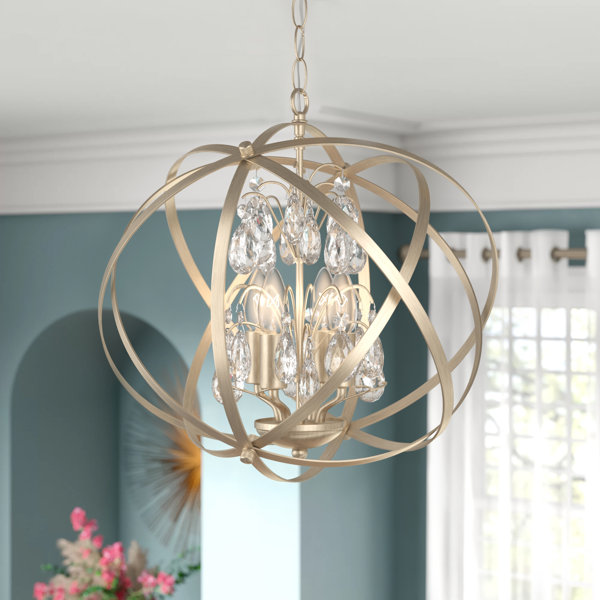 Champagne deals gold chandelier